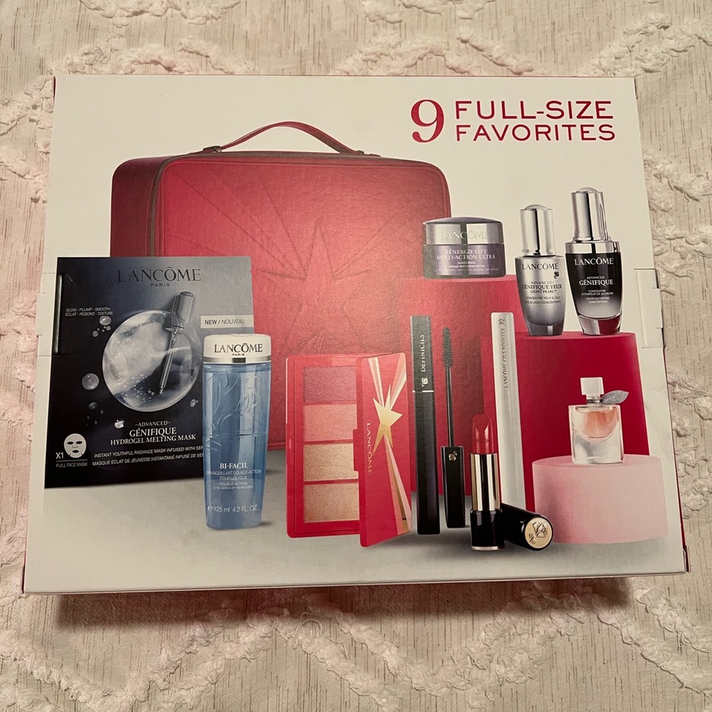 Lancôme Holiday 2021 Beauty Box Advanced Genifique 11 Piece Gift Set Full Size